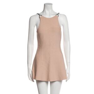 Alexander Wang peach Mini Dress with Chain Straps